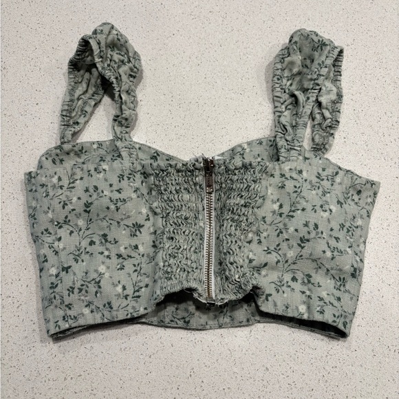 Reformation Clyde Linen Tank, 100% Linen, Size 0 - Picture 3 of 8